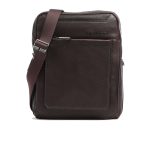 Piquadro, Tallin, Small, Leather Crossbody Bag, Brown, CA1816W108, 21.5 x 27 x 7 cm, For Men