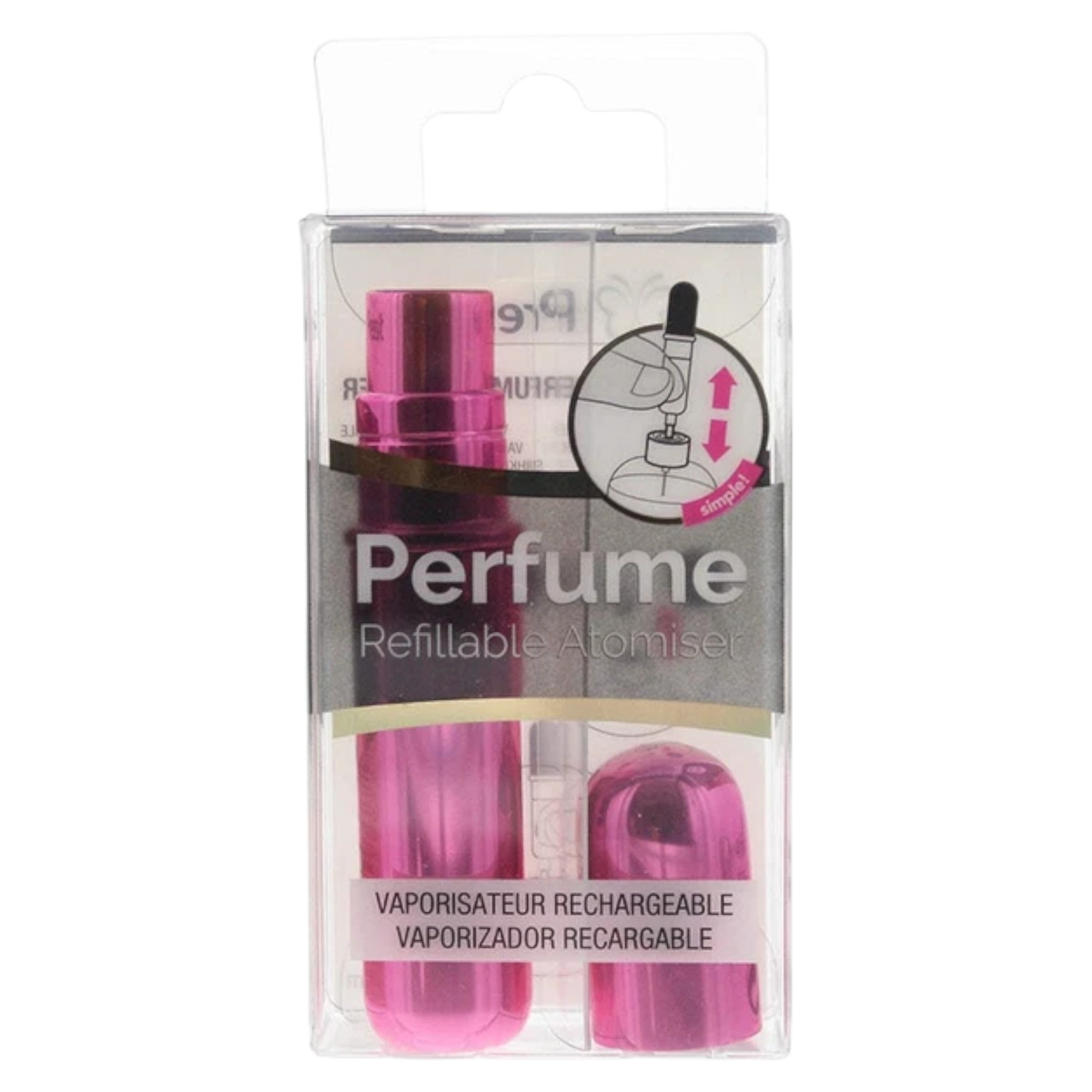 pressit-hot-pink-refillable-atomizer-case-hot-pink-1761211834 Pressit, Hot Pink, Refillable Atomizer Case, Hot Pink – Image 1