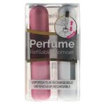 Set Duo, Pressit, Pink & Silver, Refillable Atomizer Case, 2 pcs