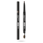 Pupa — Full — sans parabènes — Definer — Double-Ended — crayon crème pour les sourcils et brosse 2 en 1 — 004 — Extra Dark — 0,2 g
