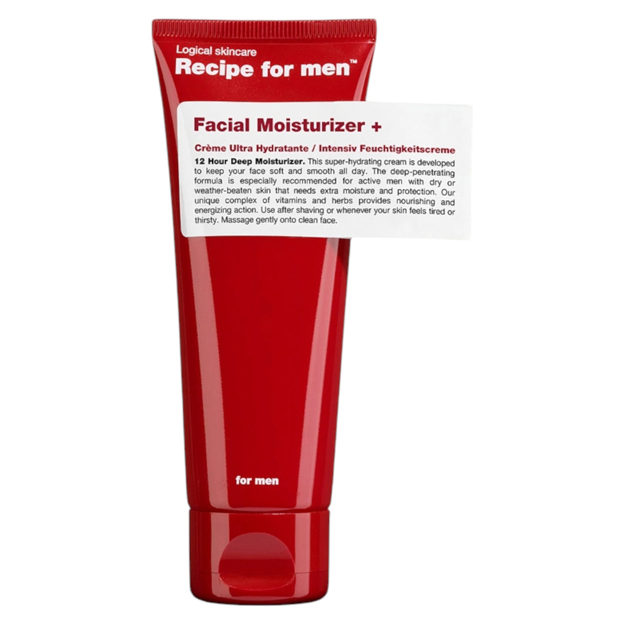 recipe-for-men-facial-moisturizer-hydrating-cream-for-face-75-ml-1761813148 Recipe For Men, Facial Moisturizer +, Hydrating, Cream, For Face, 75 ml – Image 1