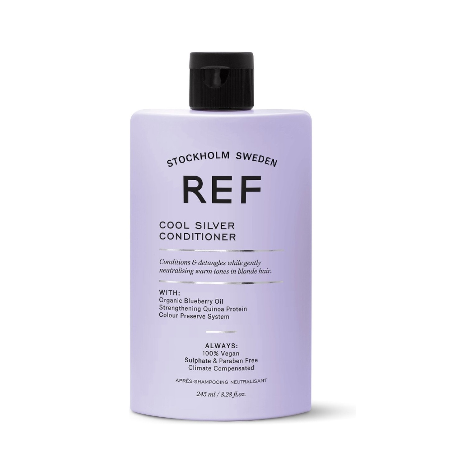ref-stockholm-cool-silver-hair-conditioner-for-colour-protection-245-ml-1680023827-1 Ref Stockholm, Cool Silver, Sulfates-Free, Hair Conditioner, Neutralising Warm Tones, 245 ml – Image 1