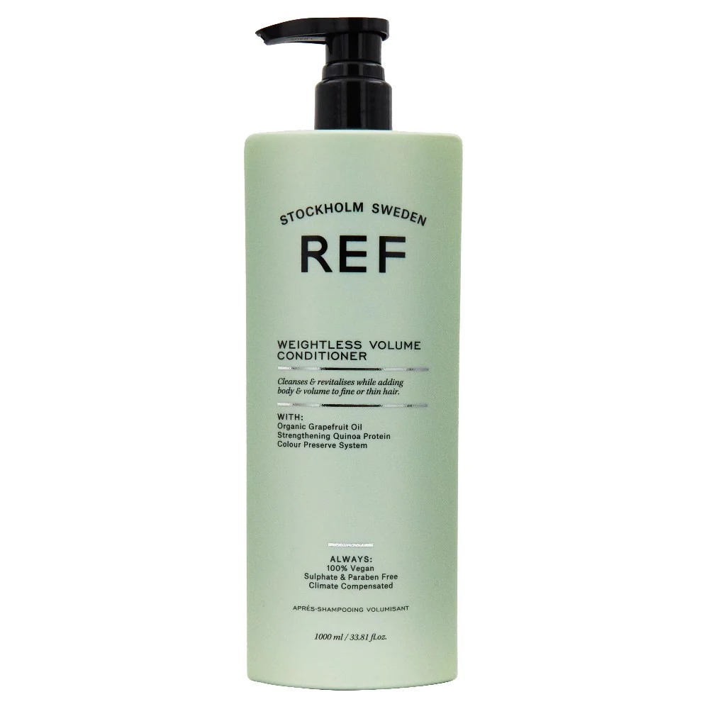 ref-stockholm-weightless-volume-vegan-hair-conditioner-for-volume-750-ml-1680091191-3 Ref Stockholm, Weightless Volume, Sulfates-Free, Hair Conditioner, Smoothens & Volume, 1000 ml – Image 1