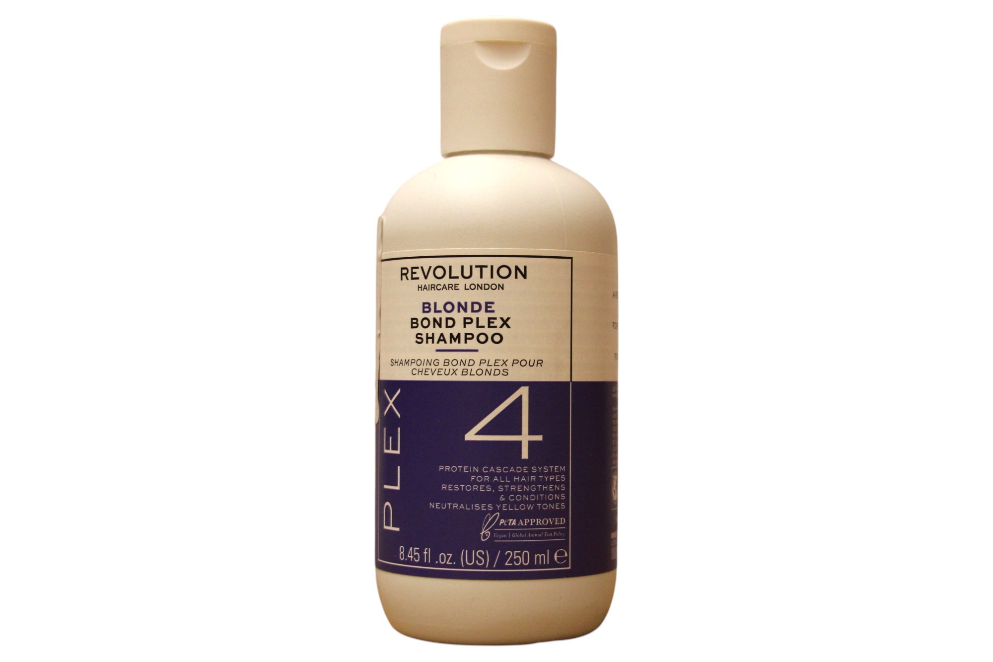 revolution-haircare-bond-plex-4-hair-shampoo-for-neutralisation-of-yellow-tones-250-ml-1781521889 Revolution Haircare, Bond Plex 4, Hair Shampoo, For Neutralisation Of Yellow Tones, 250 ml – Image 1