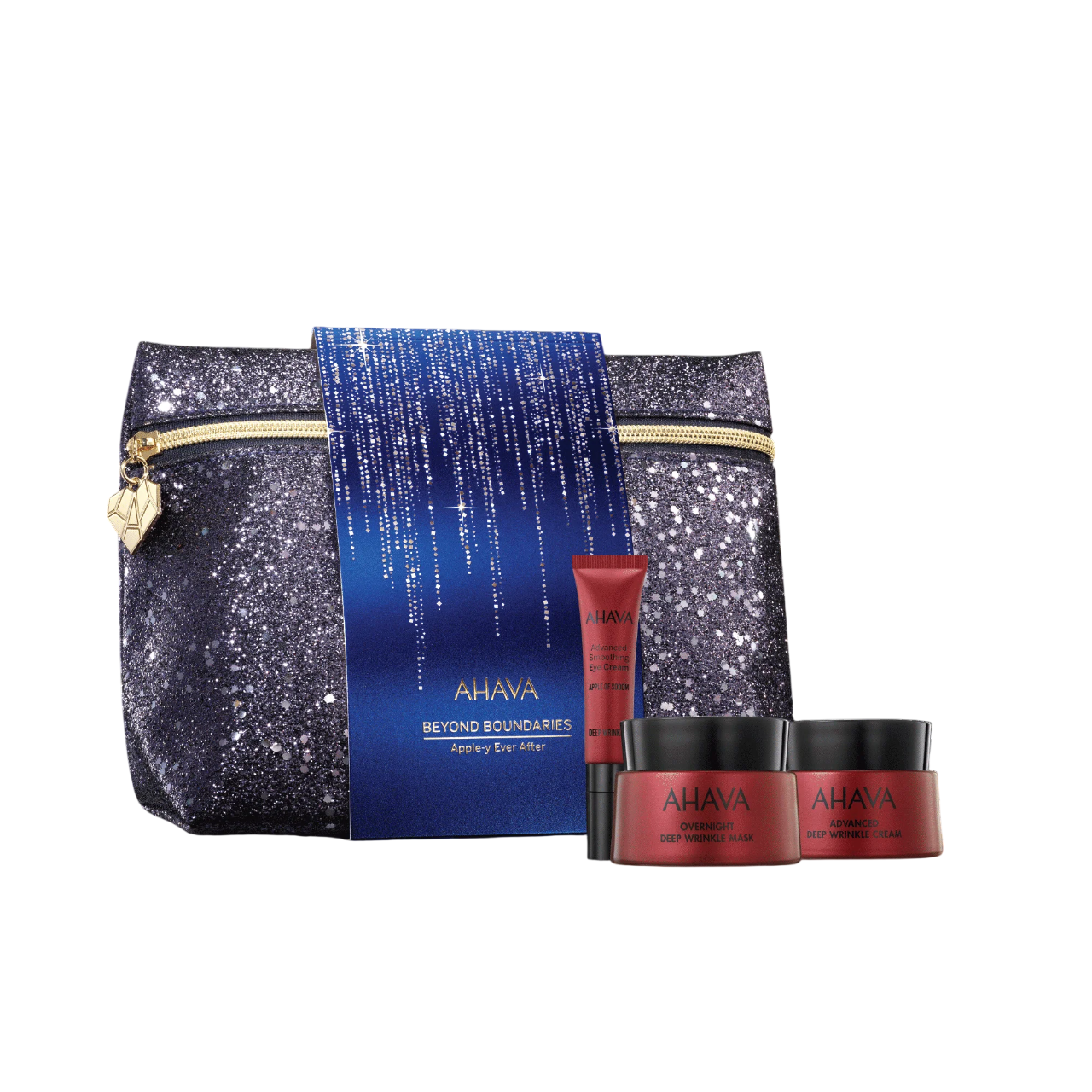 set-ahava-aos-advanced-deep-wrinkle-anti-aging-cream-for-face-50-ml-apple-of-sodom-anti-wrinkle-night-sleeping-mask-50-ml-aos-advanced-deep-wrinkle-smoothing-eye-cream-15-ml-1768833467 Apple-y Ever After Set Ahava: AOS Advanced Deep Wrinkle, Anti-Aging, Cream, For Face, 50 ml + Apple Of Sodom, Anti-Wrinkle, Night Sleeping Mask, 50 ml + AOS Advanced Deep Wrinkle, Smoothing, Eye Cream, 15 ml + Ahava, GWP Textile Pouch – Image 1