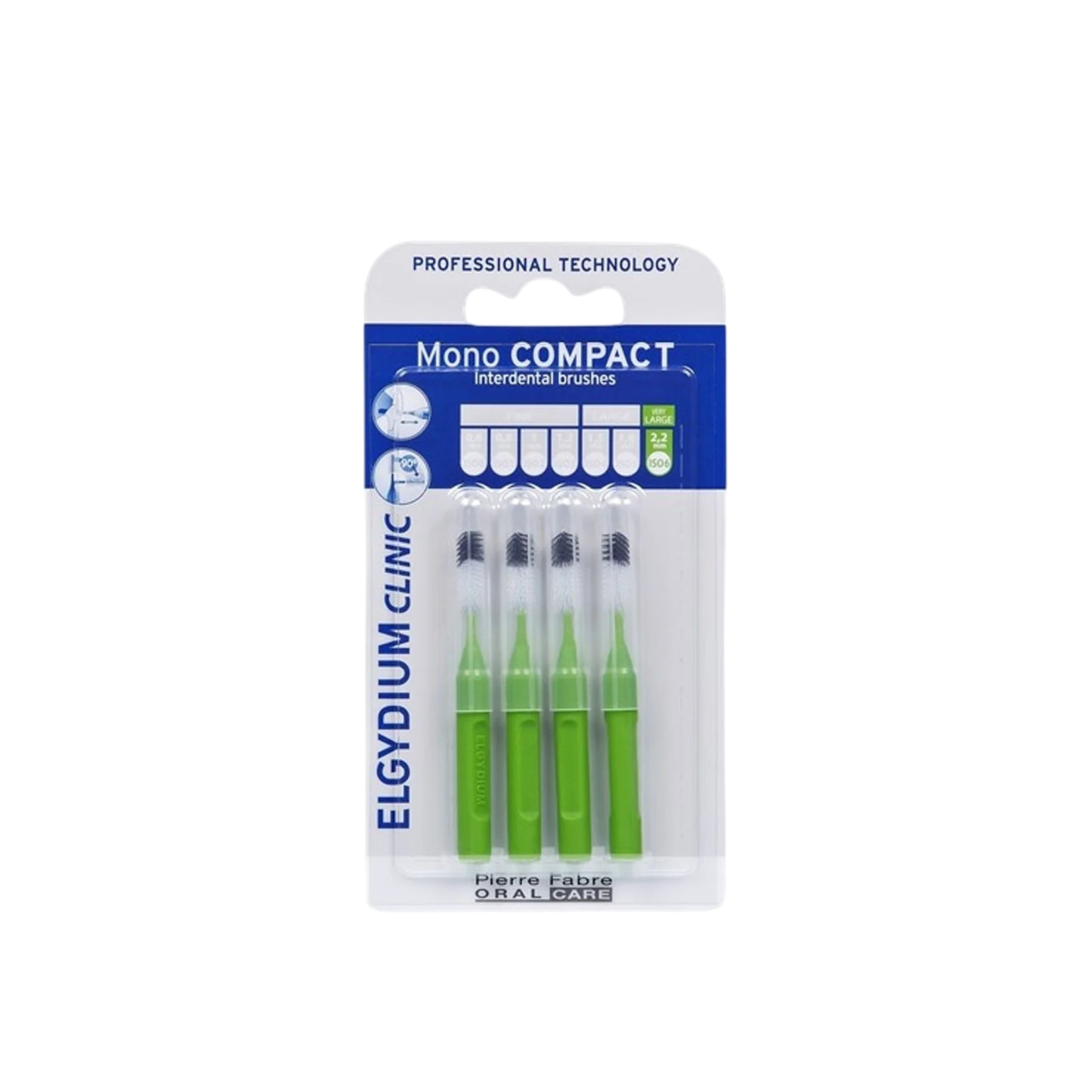 set-elgydium-interdental-brush-green-4-1769599186 Set, Elgydium, Interdental Brush, Green, 4 pcs – Image 1