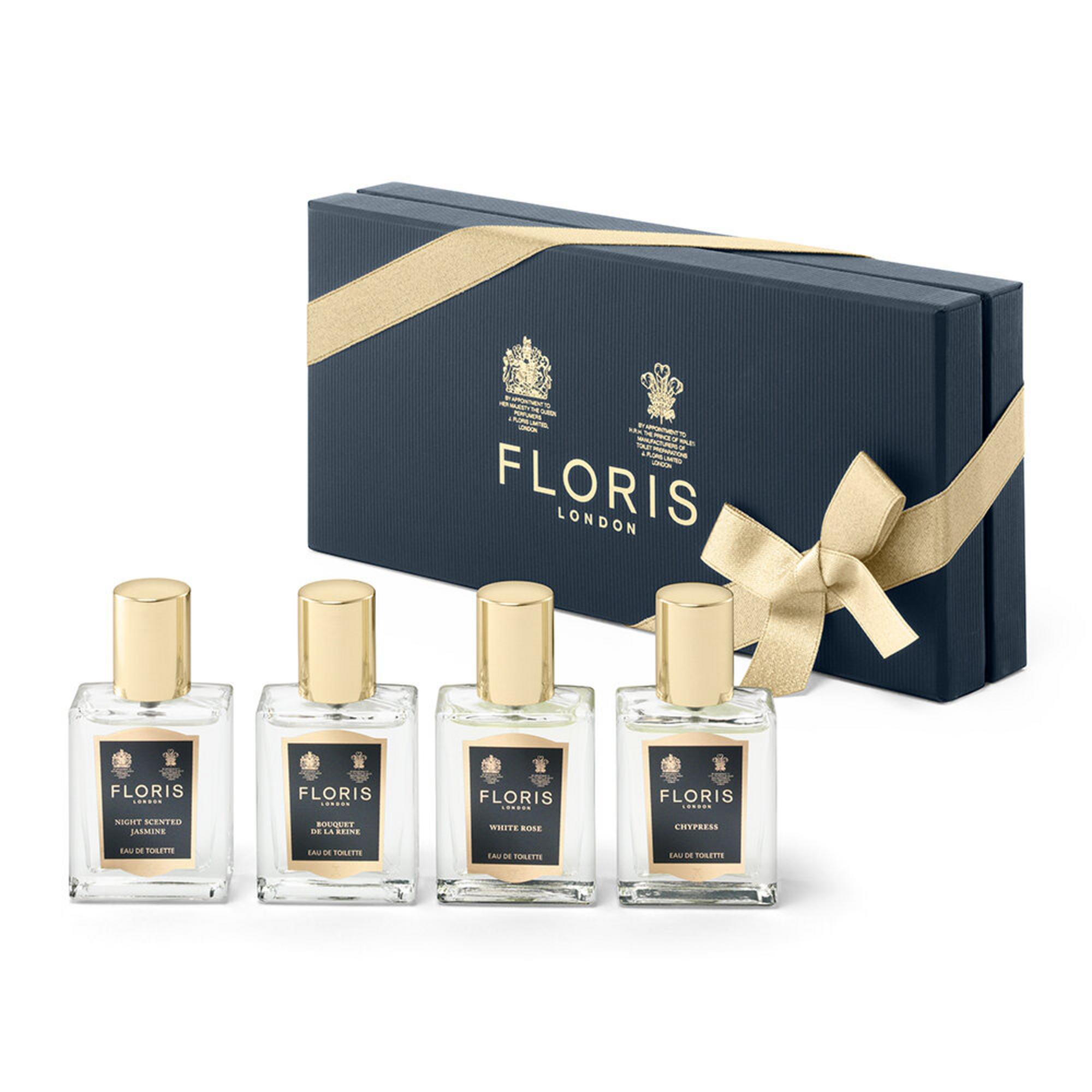 set-floris-of-london-night-scented-jasmine-eau-de-toilette-for-women-15-ml-bouquet-de-la-reine-eau-de-toilette-for-women-15-ml-white-rose-eau-de-toile Set Floris Of London: Night Scented Jasmine, Eau De Toilette, For Women, 15 ml + Bouquet De La Reine, Eau De Toilette, For Women, 15 ml + White Rose, Eau De Toilette, For Women, 15 ml + Chypress, Eau De Toilette, Unisex, 15 ml – Image 1