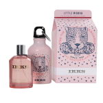 Set Ikks: Little Woman, Eau De Toilette, For Women, 100 ml + Little Woman, GWP Glass Water Bottle Pink