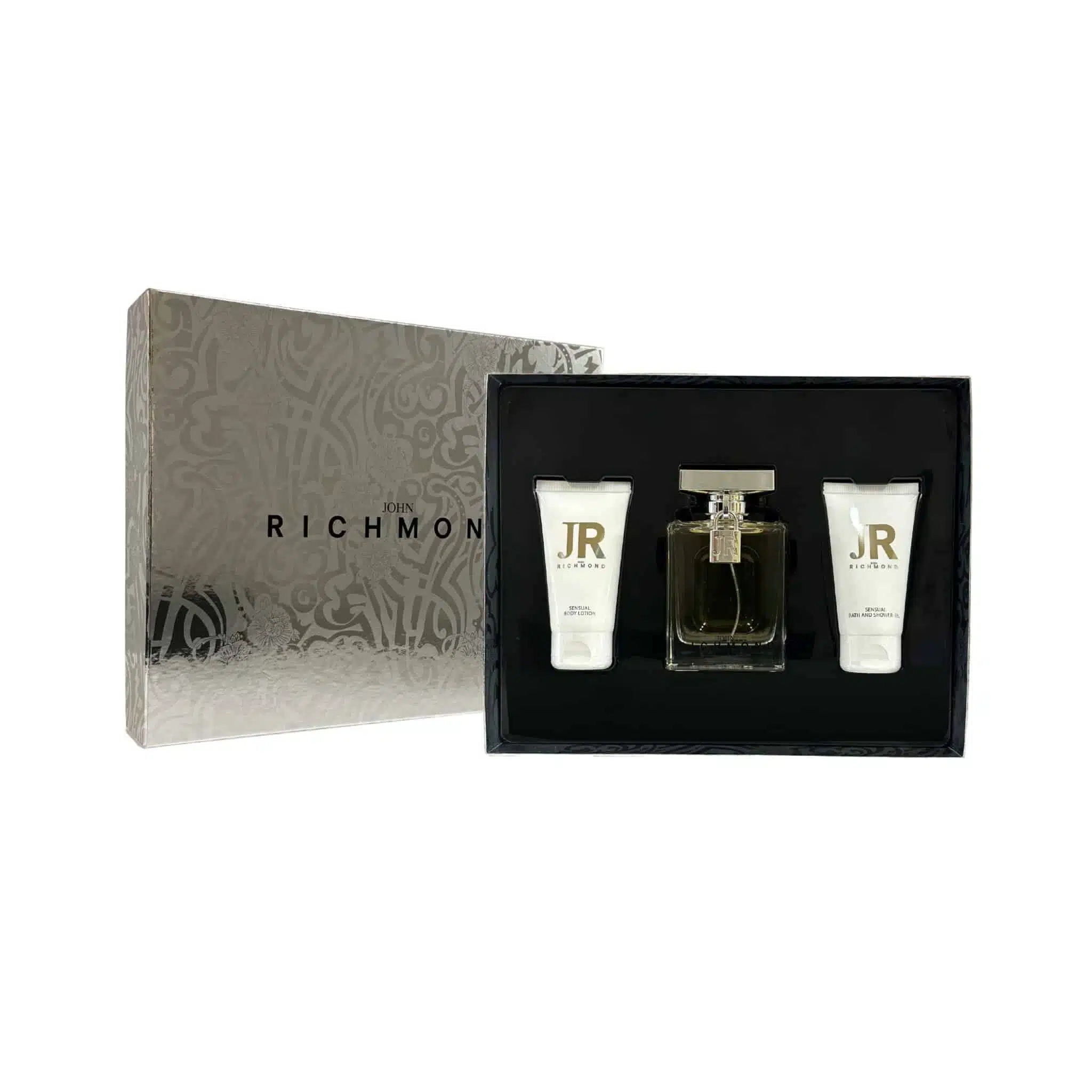 set-john-richmond-john-richmond-natural-hydrating-body-lotion-50-ml-john-richmond-eau-de-parfum-for-men-100-ml-black-metal-natural-cleansing-shower-gel-50-ml-1679031967-1 Set John Richmond: John Richmond, Natural, Hydrating, Body Lotion, 50 ml + Black Metal, Natural, Cleansing, Shower Gel, 50 ml + John Richmond, Eau De Parfum, For Women, 100 ml – Image 1