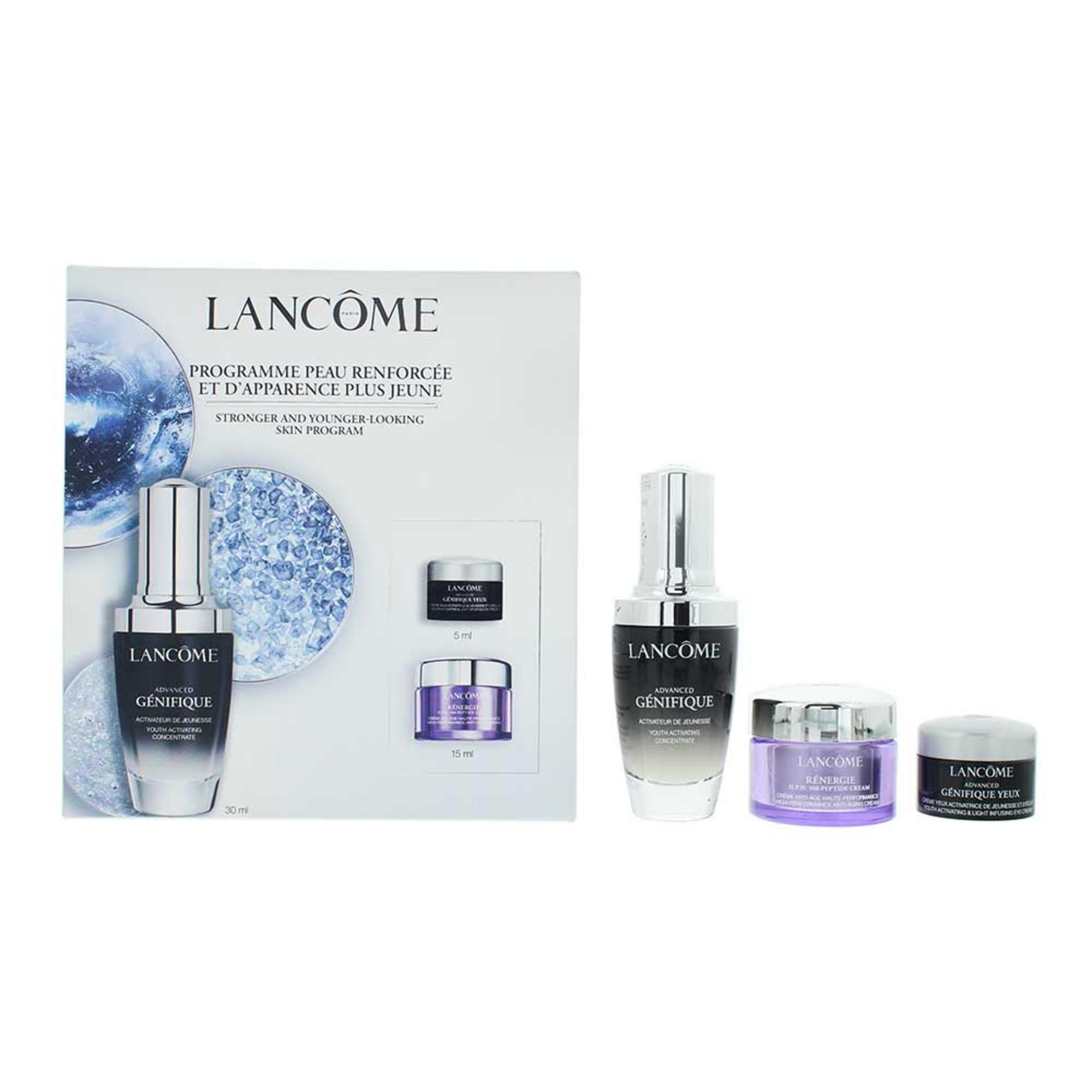 10050045-00101 Set Lancome: Advanced Genifique, Anti-Aging, Serum, For Face, 30 ml + Rénergie HPN 300-Peptide, Anti-Aging, Cream, For Face, 15 ml + Advanced Genifique, Hydration, Eye Cream, 5 ml – Image 1