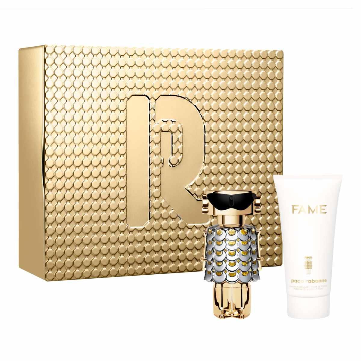 set-paco-rabanne-fame-eau-de-parfum-for-women-50-ml-fame-hydrating-body-lotion-75-ml-1759258249-1 Set Paco Rabanne: Fame, Eau De Parfum, For Women, 50 ml + Fame, Hydrating, Body Lotion, 75 ml – Image 1