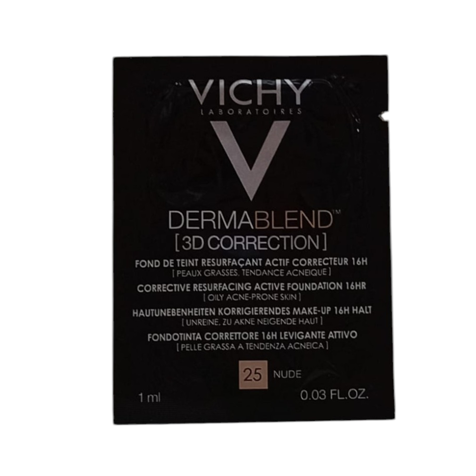 vichy-dermablend-colour-correcting-liquid-foundation-25-nude-1-ml-sample-1745308584 Vichy, DERMABLEND, Colour Correcting, Liquid Foundation, 25, Nude, 1 ml *Sample – Image 1