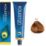 Wella Professionals, Koleston Perfect, Permanent Hair Dye, 8/3 Light Blonde Gold, 60 ml