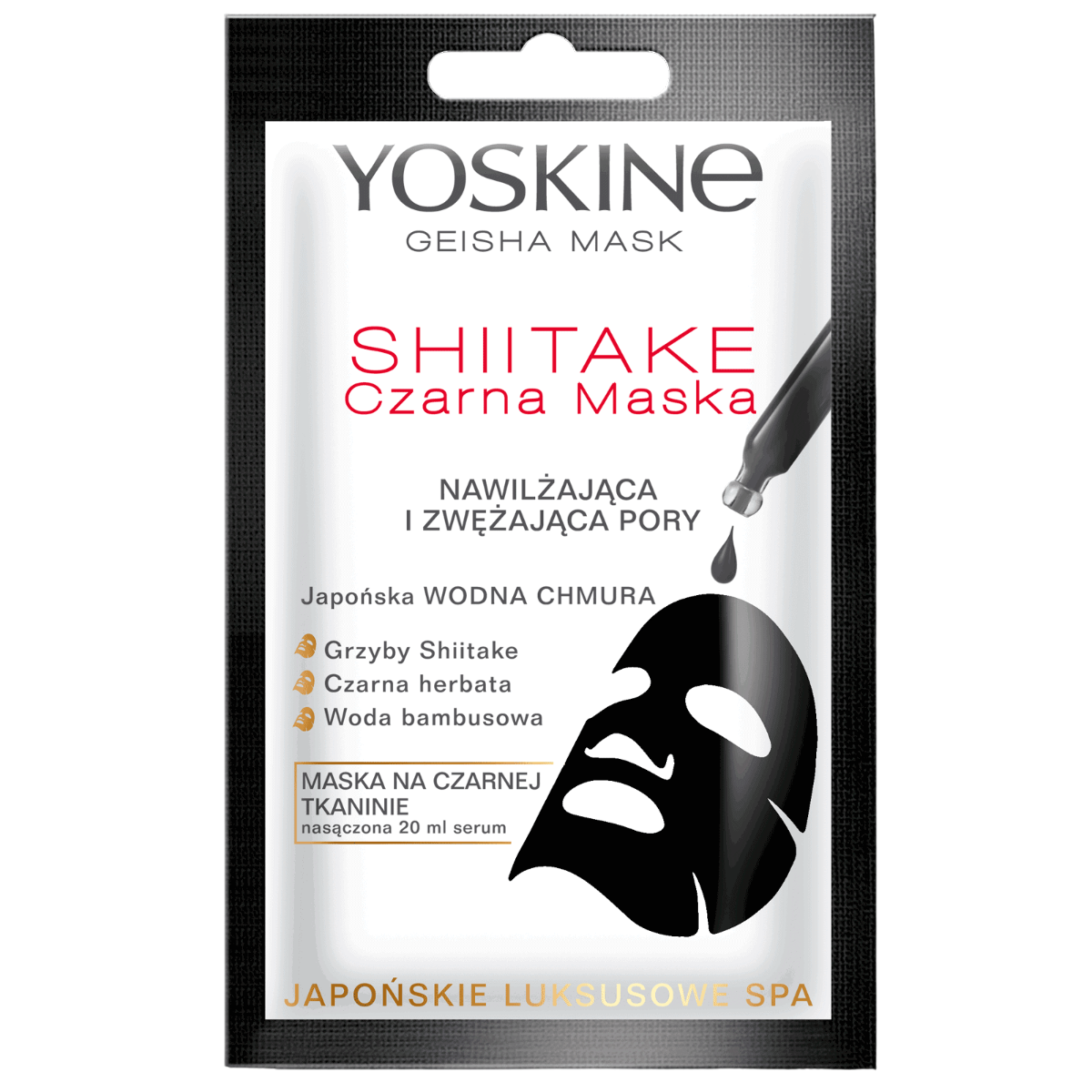 yoskine-geisha-pore-minimizing-sheet-mask-face-20-ml-1754382513 Yoskine, Geisha, Pore Minimizing, Sheet Mask, Face, 20 ml – Image 1